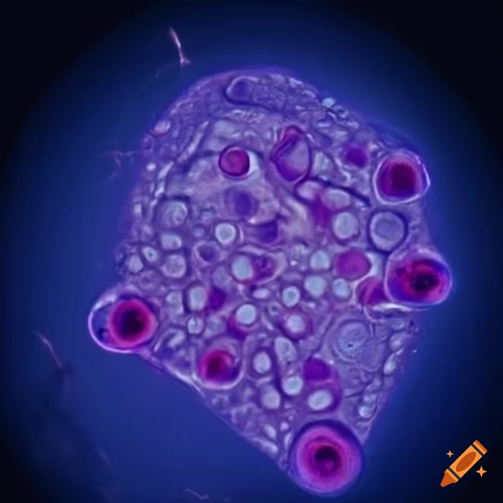 microscopic view of an ibroblast