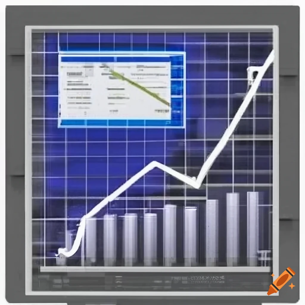 Matrix portfolio chart for stock market analysis on Craiyon