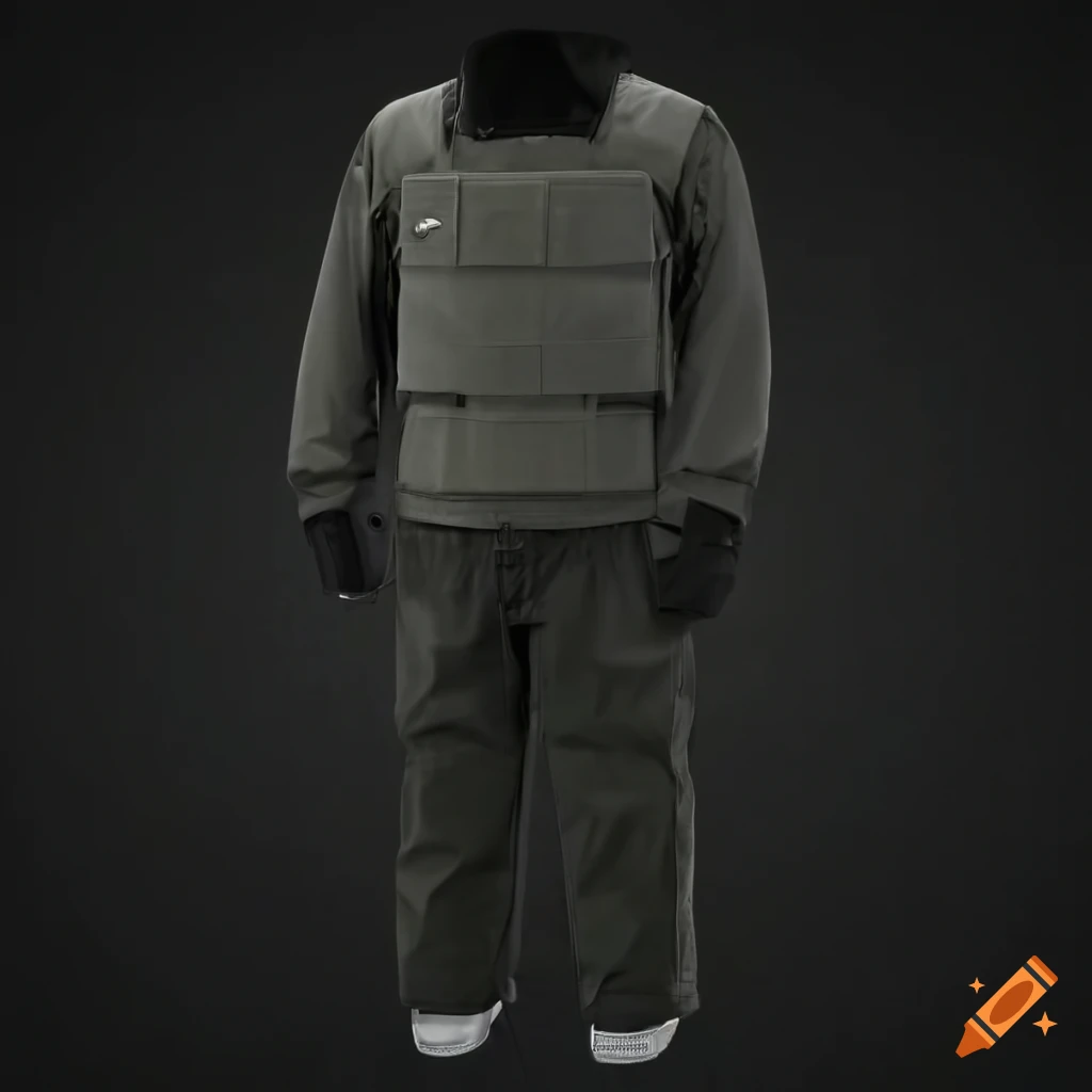 full-length detailed bulletproof jacket Mirage
