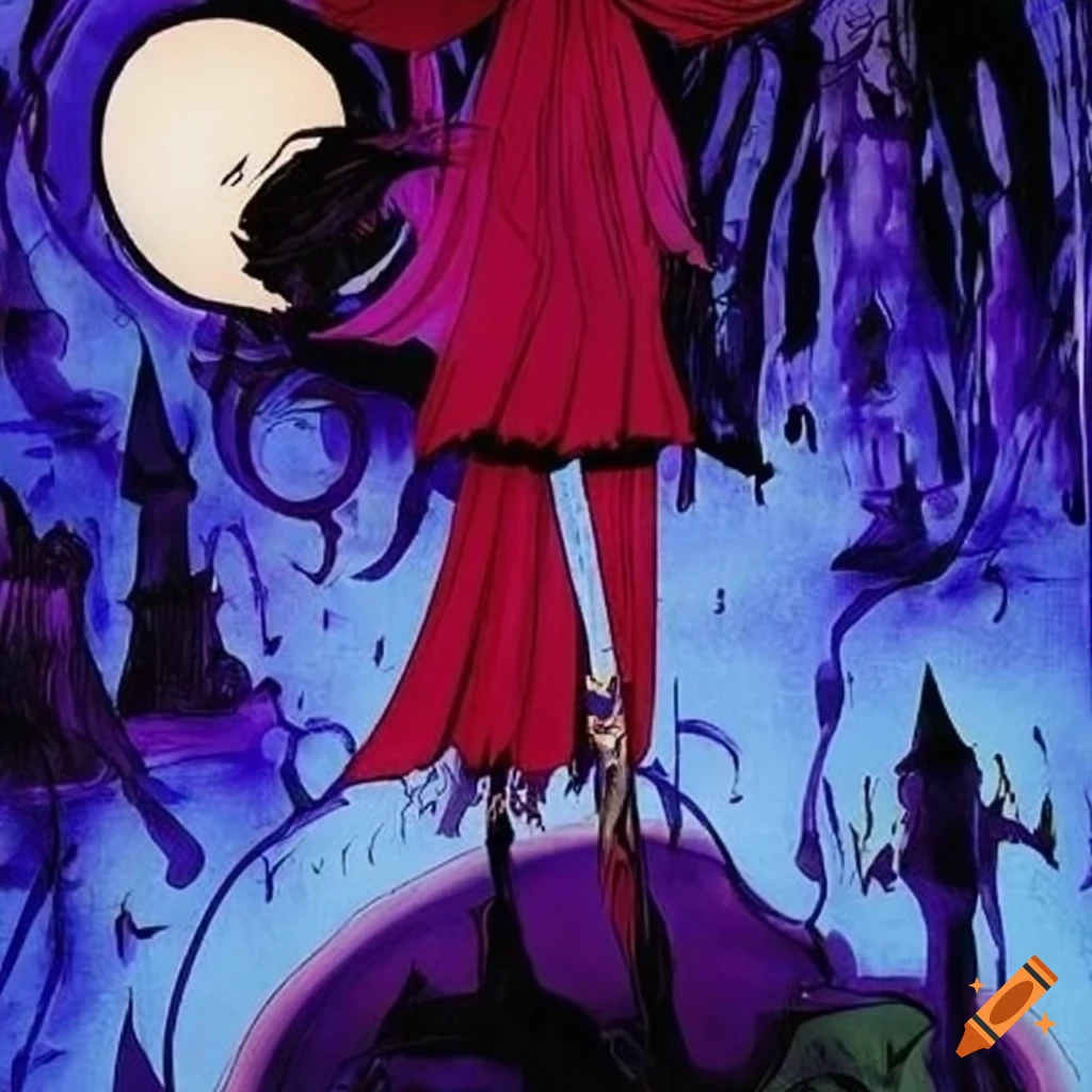 Illustration of vampire hunter d by chiho aoshima on Craiyon