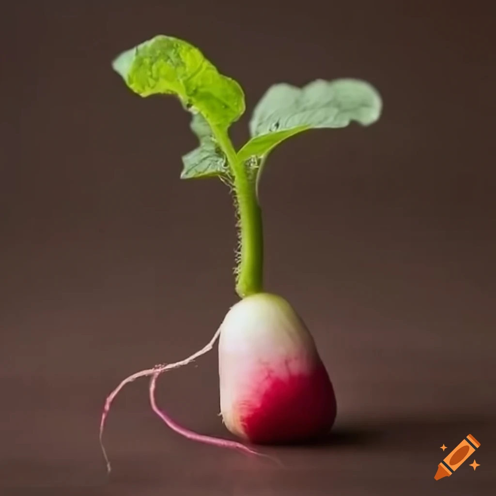 pictures of radish plant growth influenced by magnets