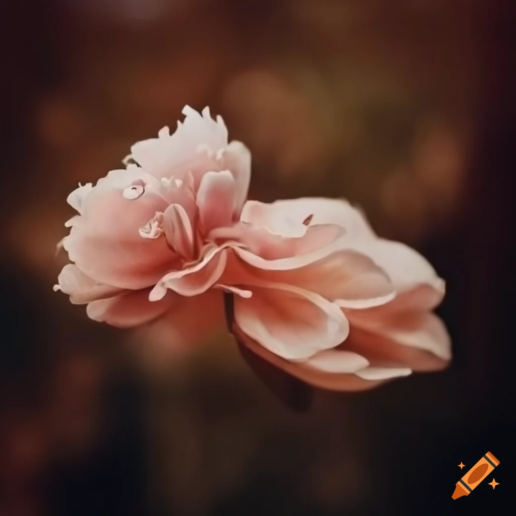 Poetic description of a blooming flower on Craiyon