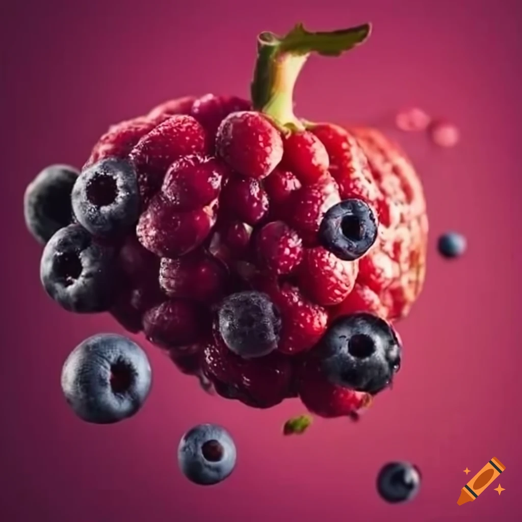 advertisement for a berry-scented product