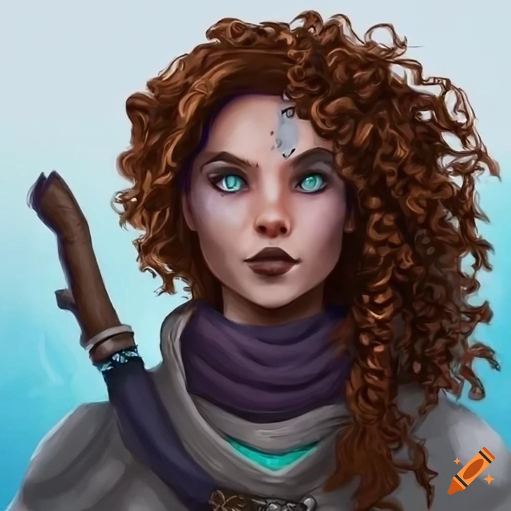 Female arctic ranger character in a fantasy setting on Craiyon
