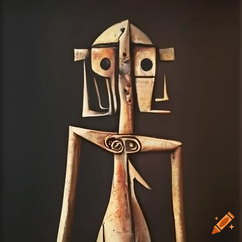 surreal artwork inspired by wifredo lam and Picasso