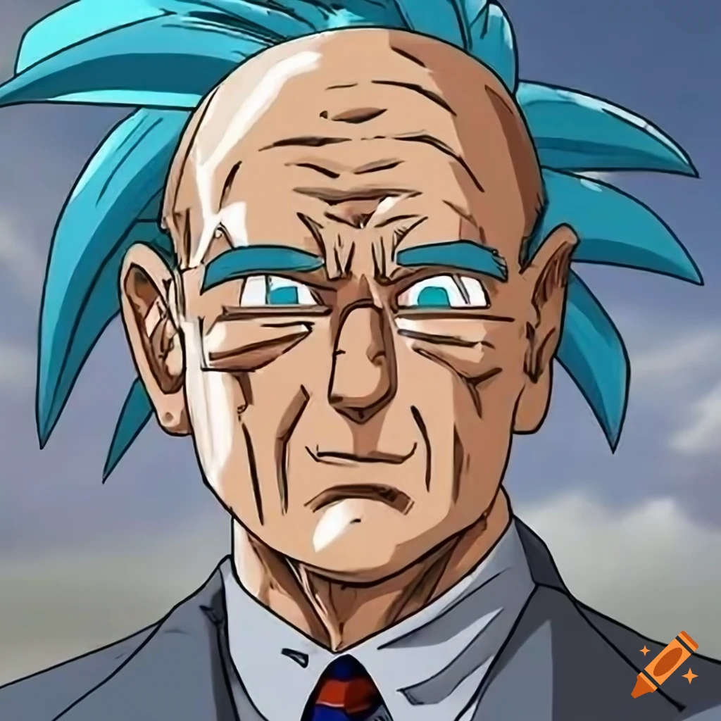 Bubbles from trailer park boys going super saiyan on Craiyon