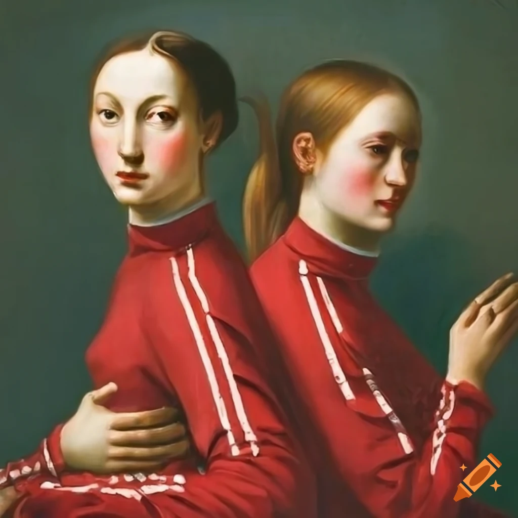 Renaissance Painting Of Three Women In Red Tracksuits On Craiyon 0194c202632d4a7783d3025f485fd62c.webp