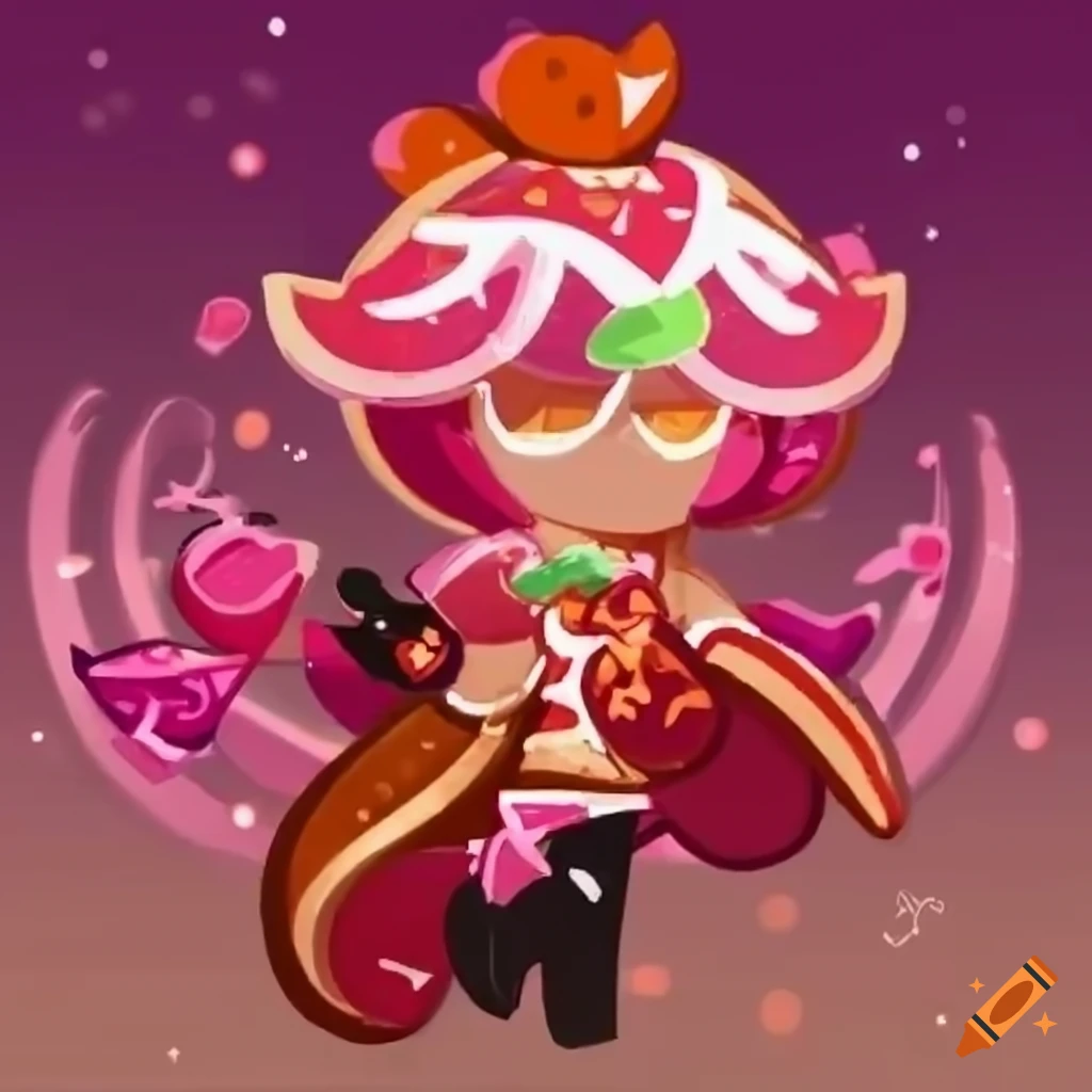 Lime green kitsune character from cookie run kingdom on Craiyon