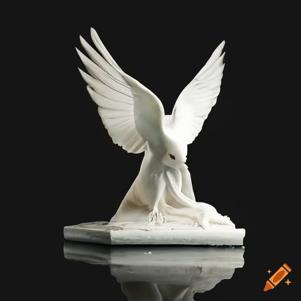 White dove sculpture by antonio canova on Craiyon