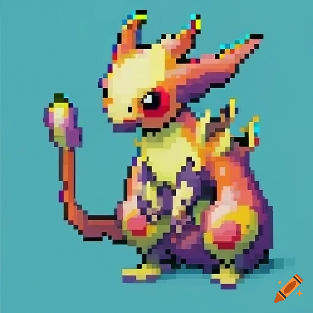 pixelated-pokemon-creatures-on-craiyon