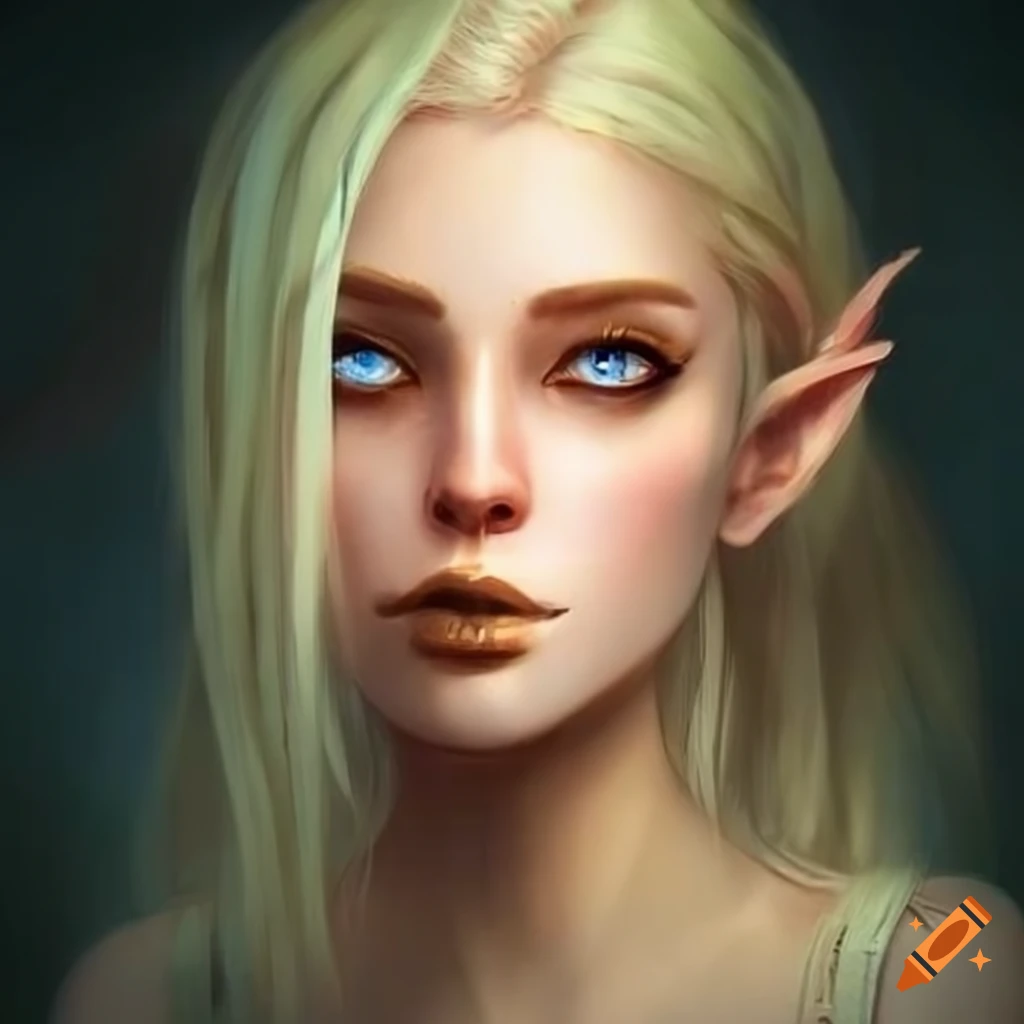 Artwork Of A Beautiful Elf With Heterochromia 6012