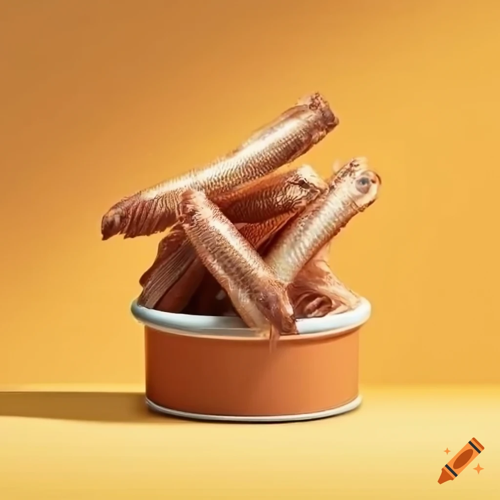 sleek packaging design for anchovies dog treats