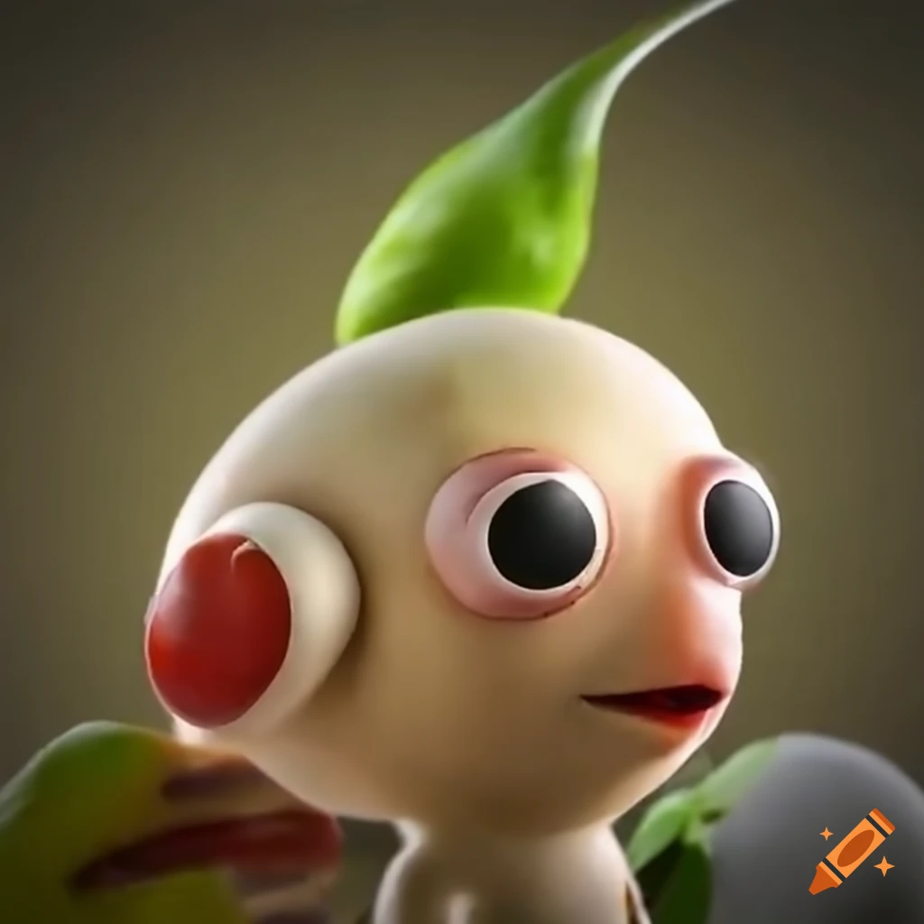 pikmin carrying a caprese sandwich