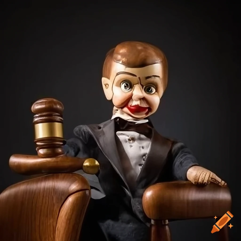 Intricately detailed ventriloquist doll of speaker of the house mike johnson on Craiyon