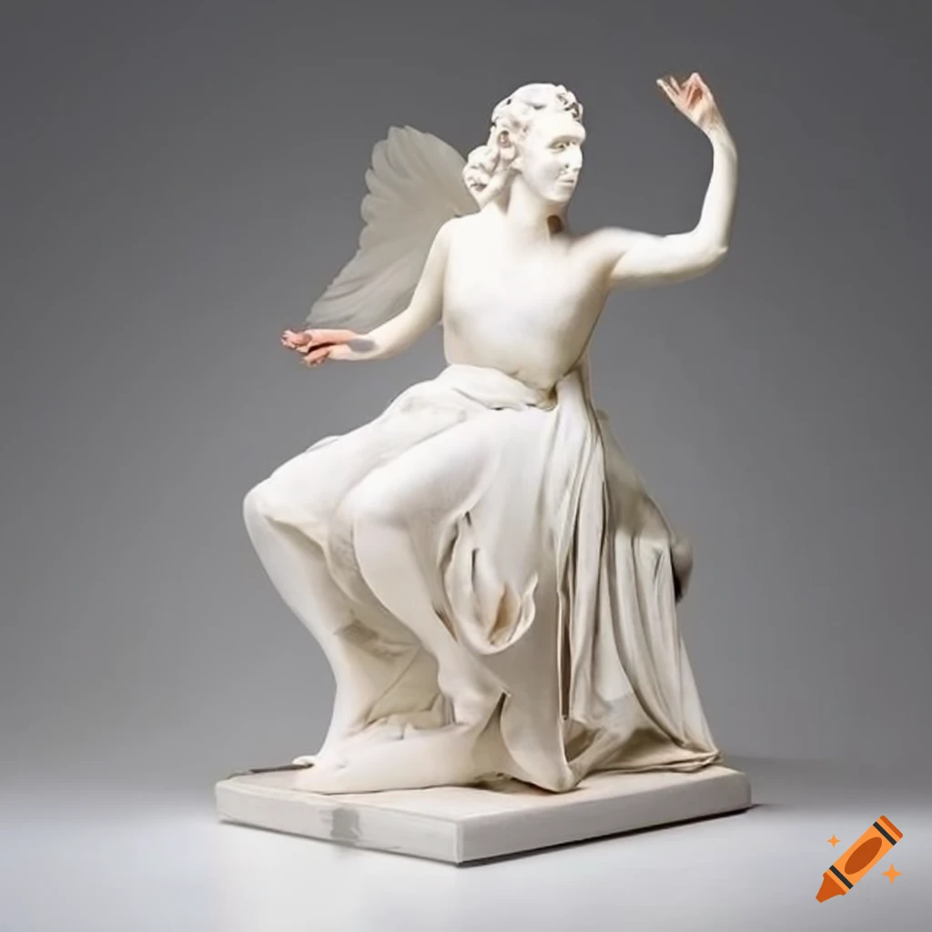 sculpture of white doves on silk