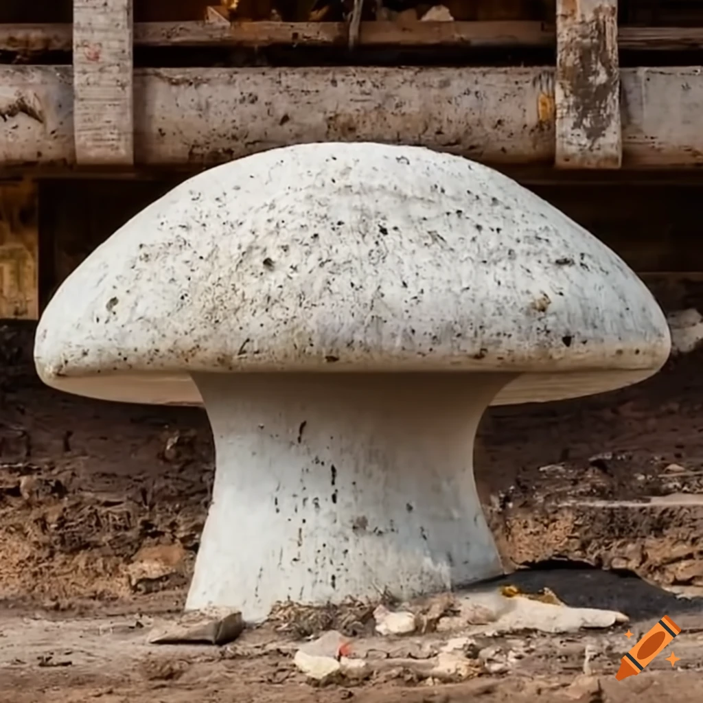 concrete mushroom at a construction site