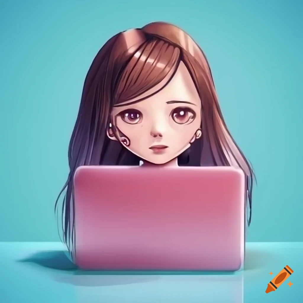 Cute computer sending email on Craiyon