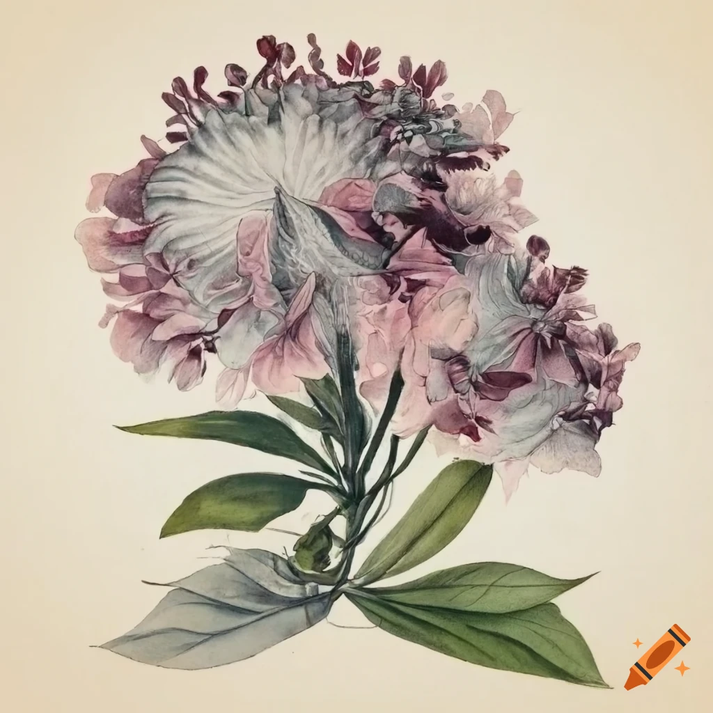 colorful botanical drawings