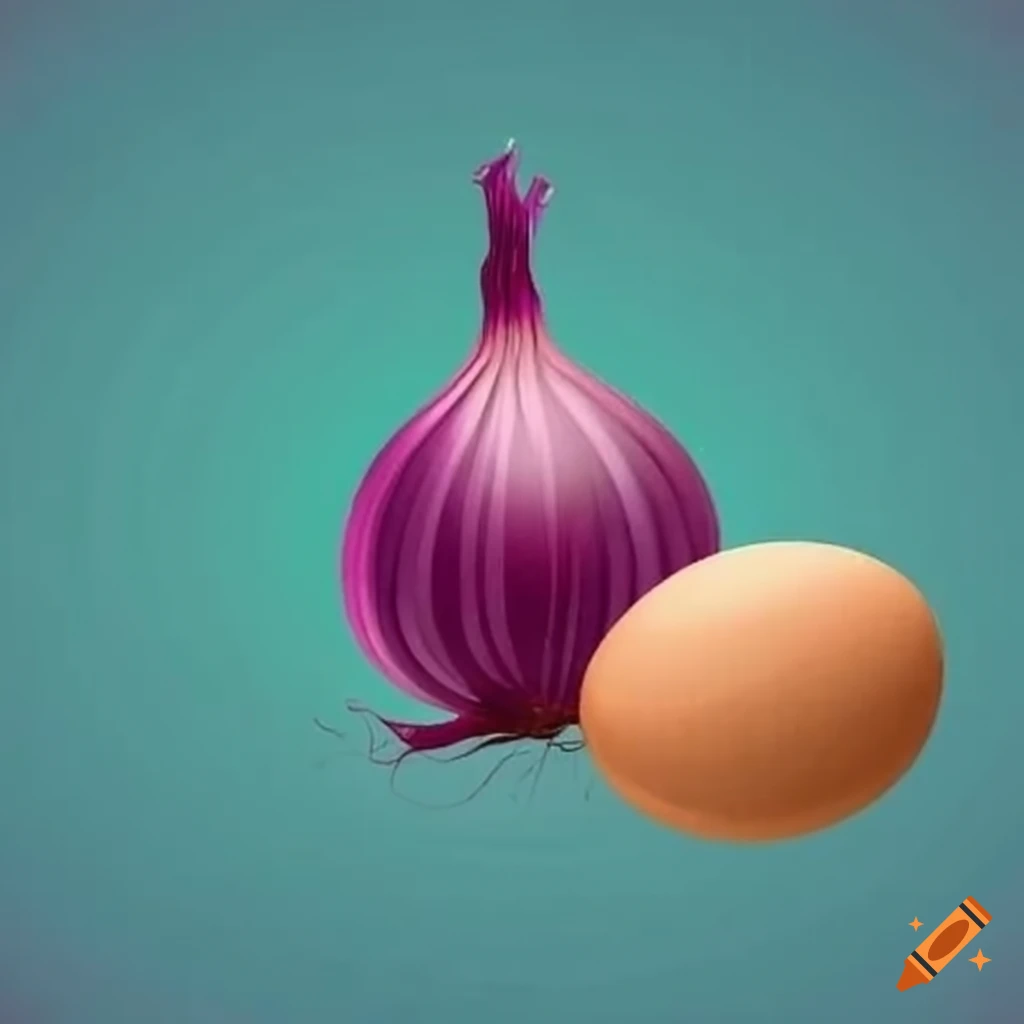 onion and eggs for cooking