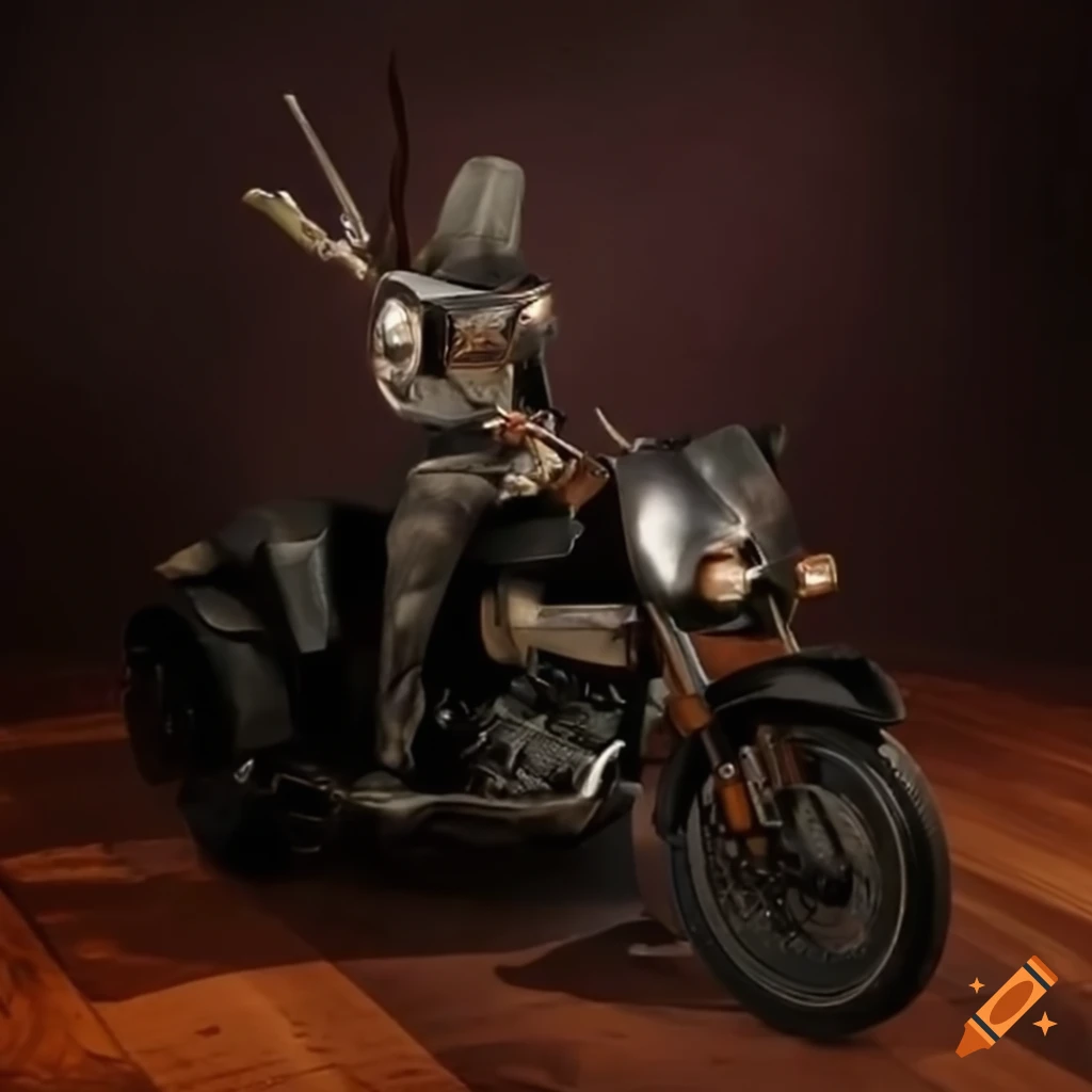 Rat riding a motorbike on Craiyon