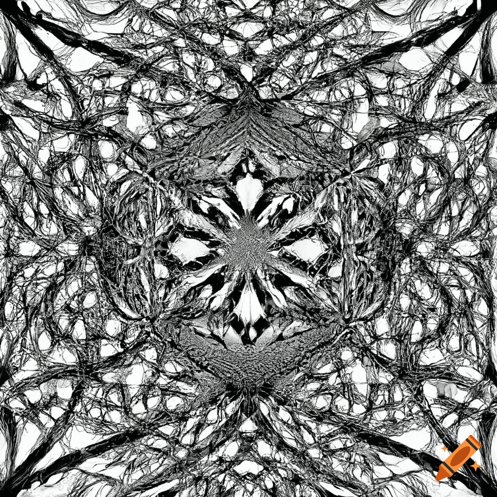 black and white aperiodic tessellation