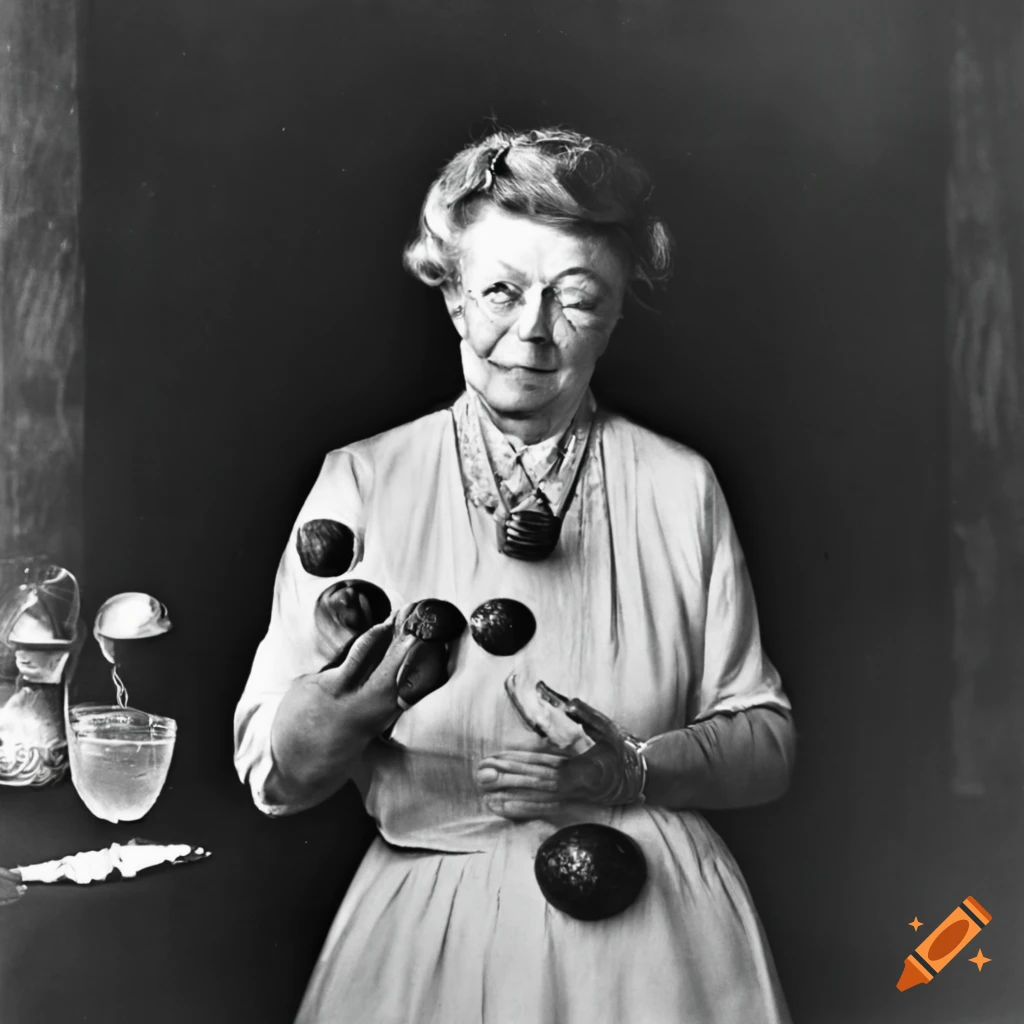 Eleanor Roosevelt juggling apples