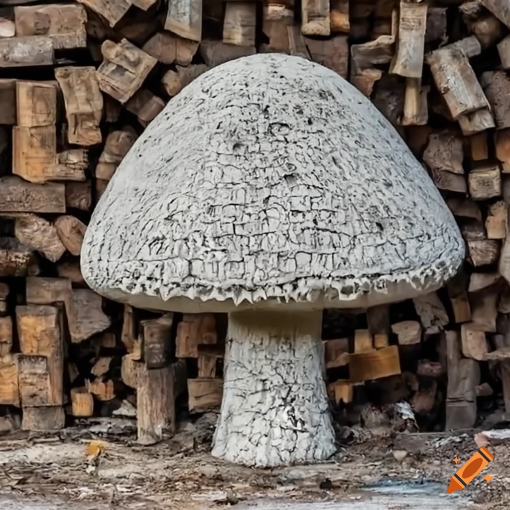 concrete mushroom at a construction site