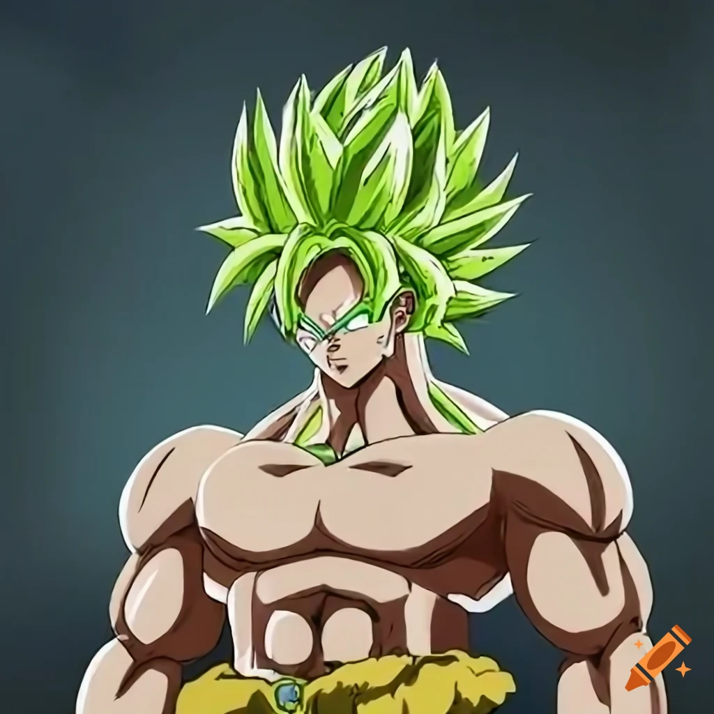 image of Broly frozen in ice