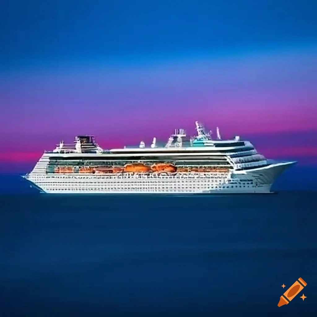 cruise ship floating in the air
