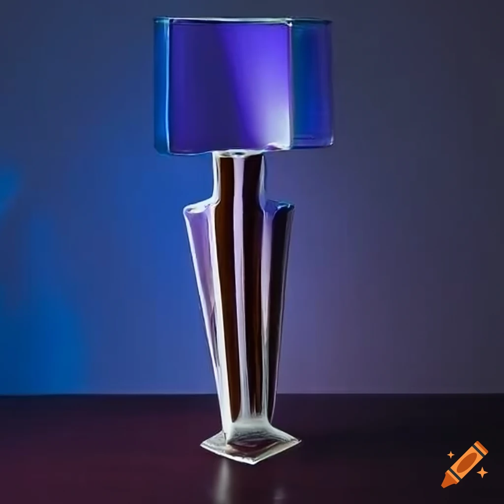 glass vase with dramatic lighting
