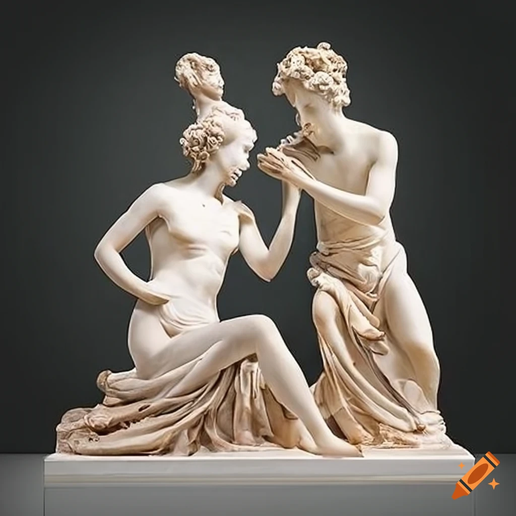 sculpture of Antonio Canova's love pair