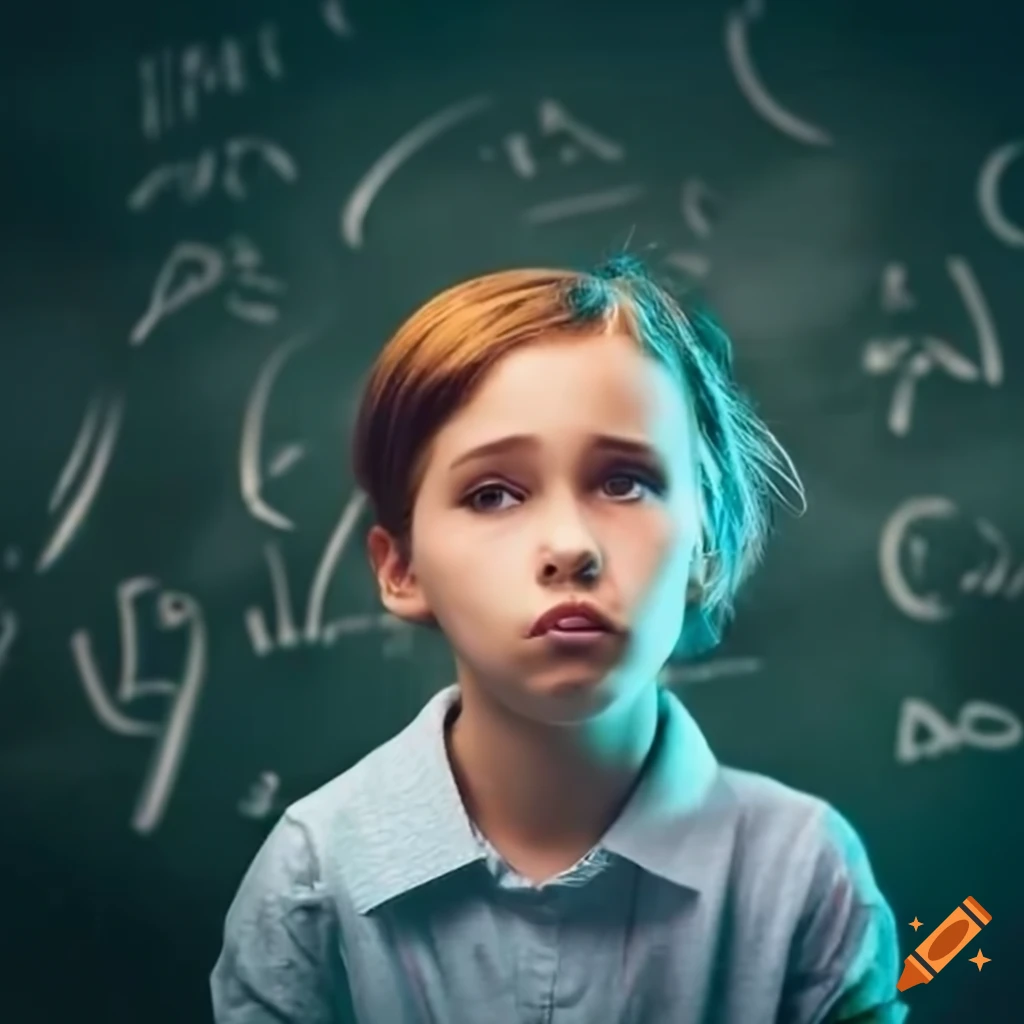 Student Looking Bored During A Class Presentation On Craiyon