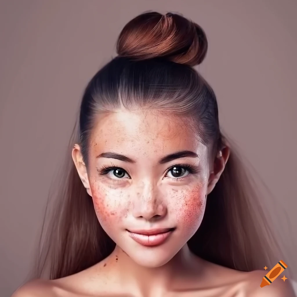 photorealistic image of an Asian woman with a slender body on Craiyon