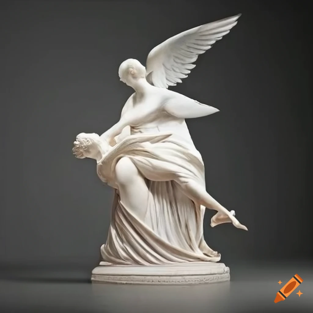 White dove sculpture by antonio canova on Craiyon