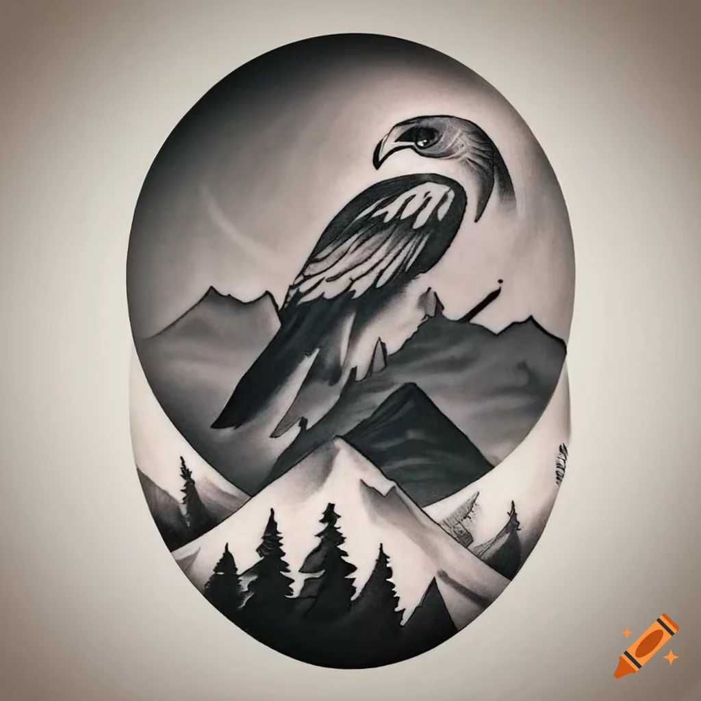 hawk tattoo - Clip Art Library