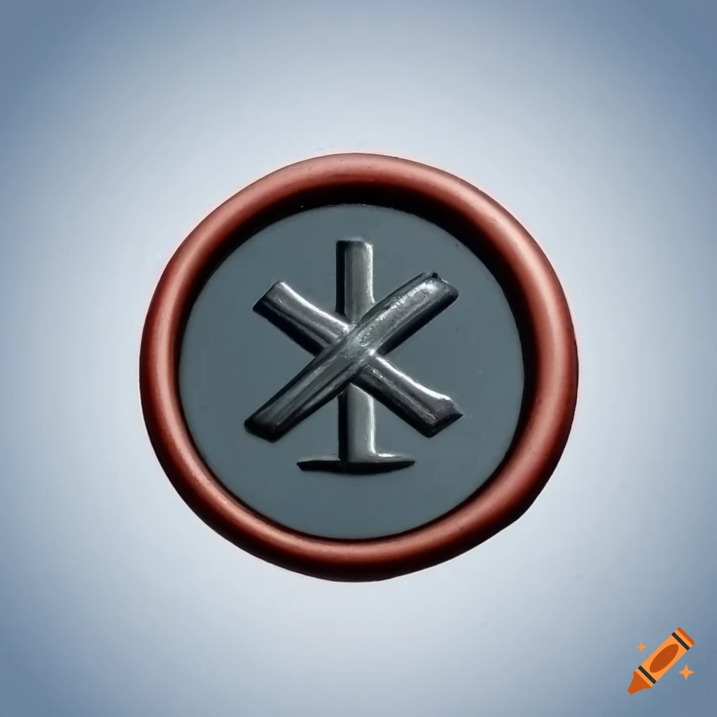 wax seal with an X mark
