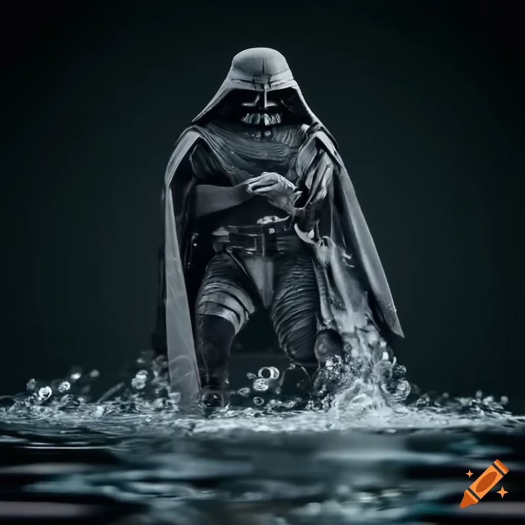 Darth vader jumping into the water on Craiyon