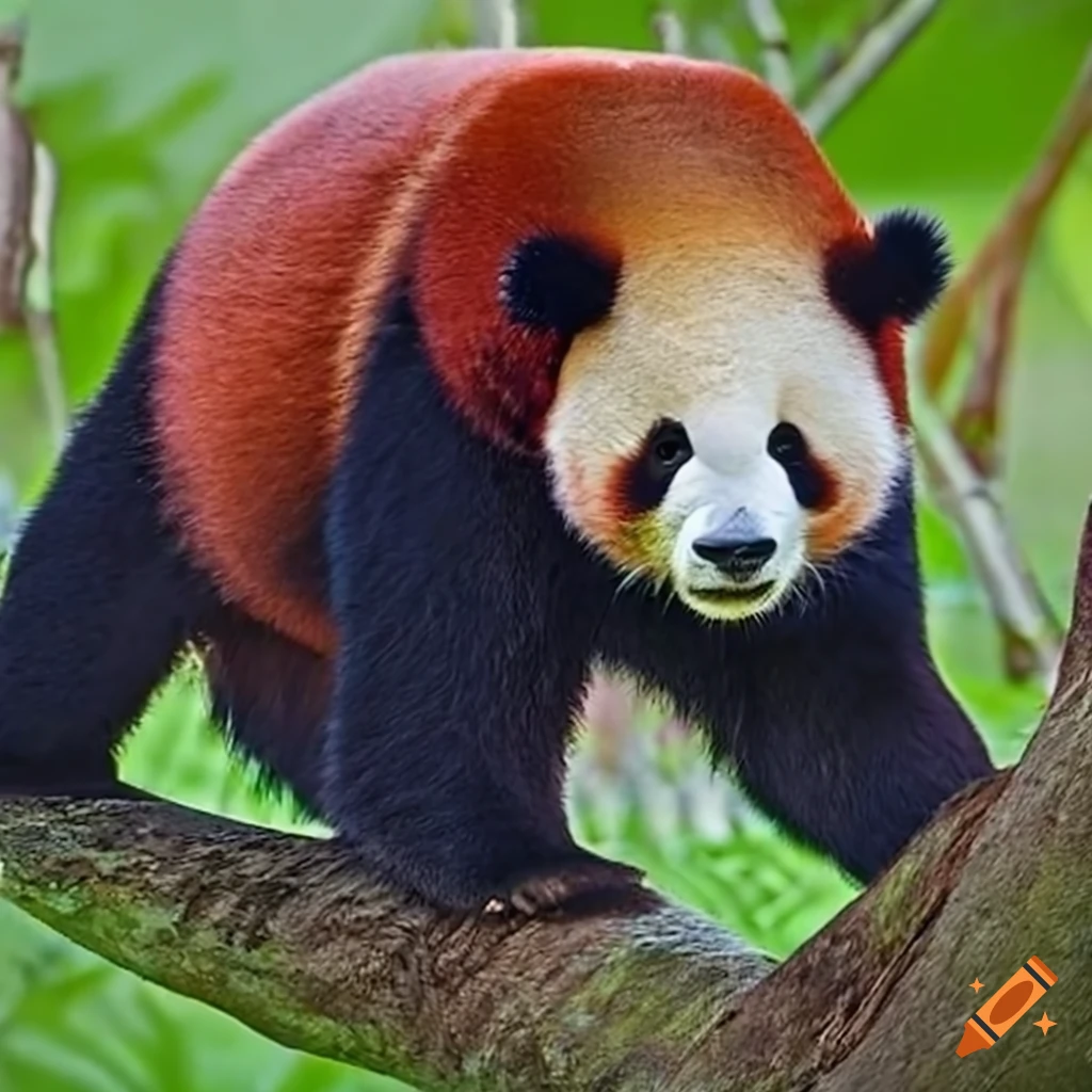 Cute fluffy red panda on Craiyon