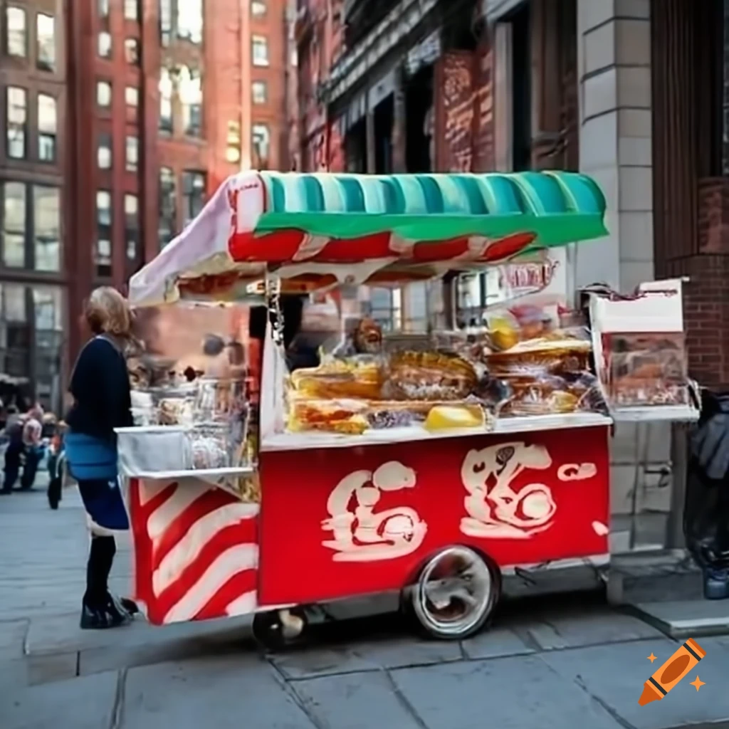 hot dog stand in New York City