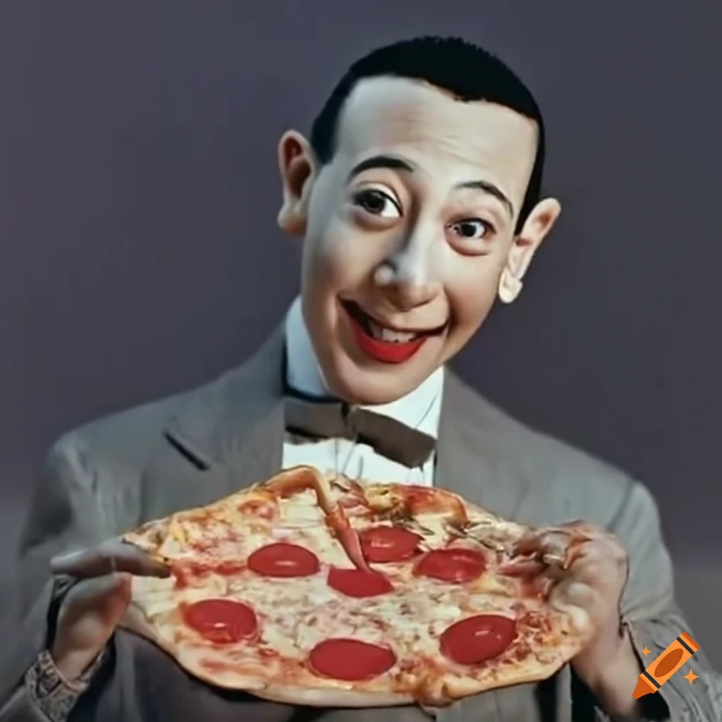 Oppenheimer Enjoying A Slice Of Pizza With A Can Of Pepsi On Craiyon
