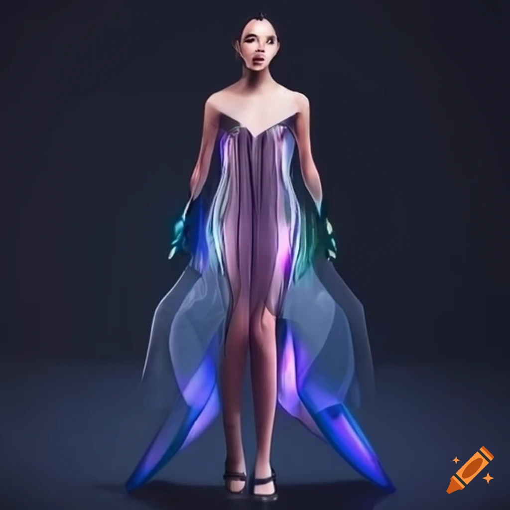 Futuristic Dress Design With Unique Elements On Craiyon