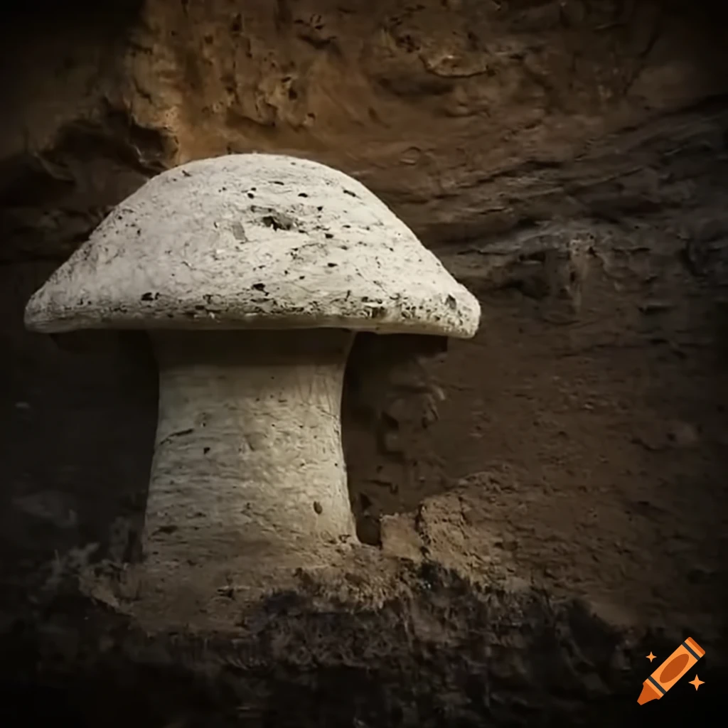 concrete mushroom at construction site