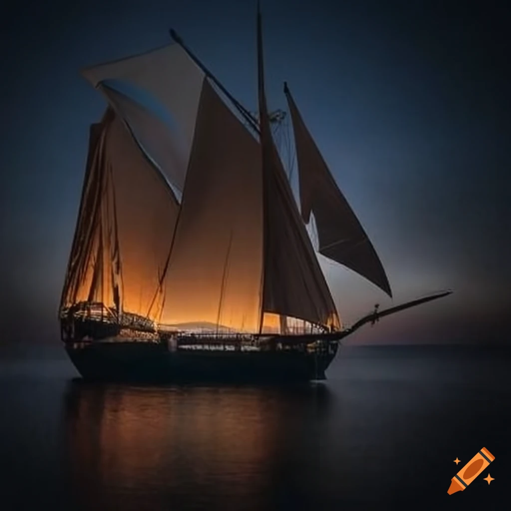 imagem de uma Caravela perto da costa
