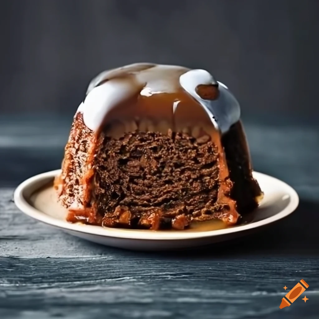 Delicious sticky toffee pudding on Craiyon
