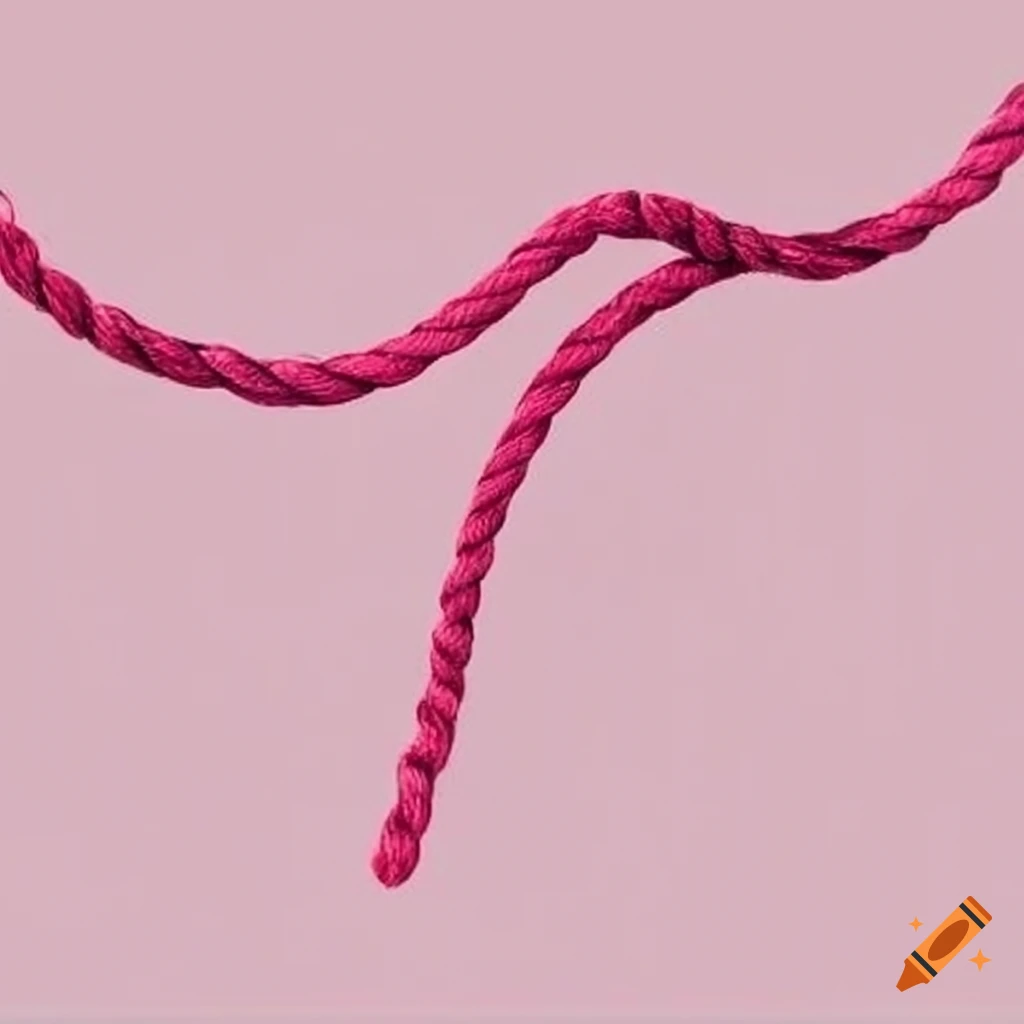 Pink rope for crafts and projects on Craiyon