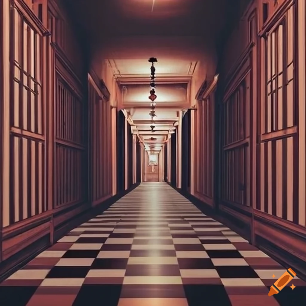 checkered hallway design