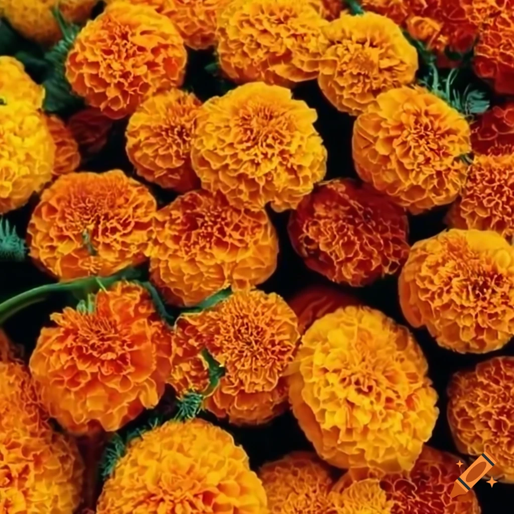 Marigold Flowers In The Day Of The Dead marigold-flowers-in-the-day-of-the-dead