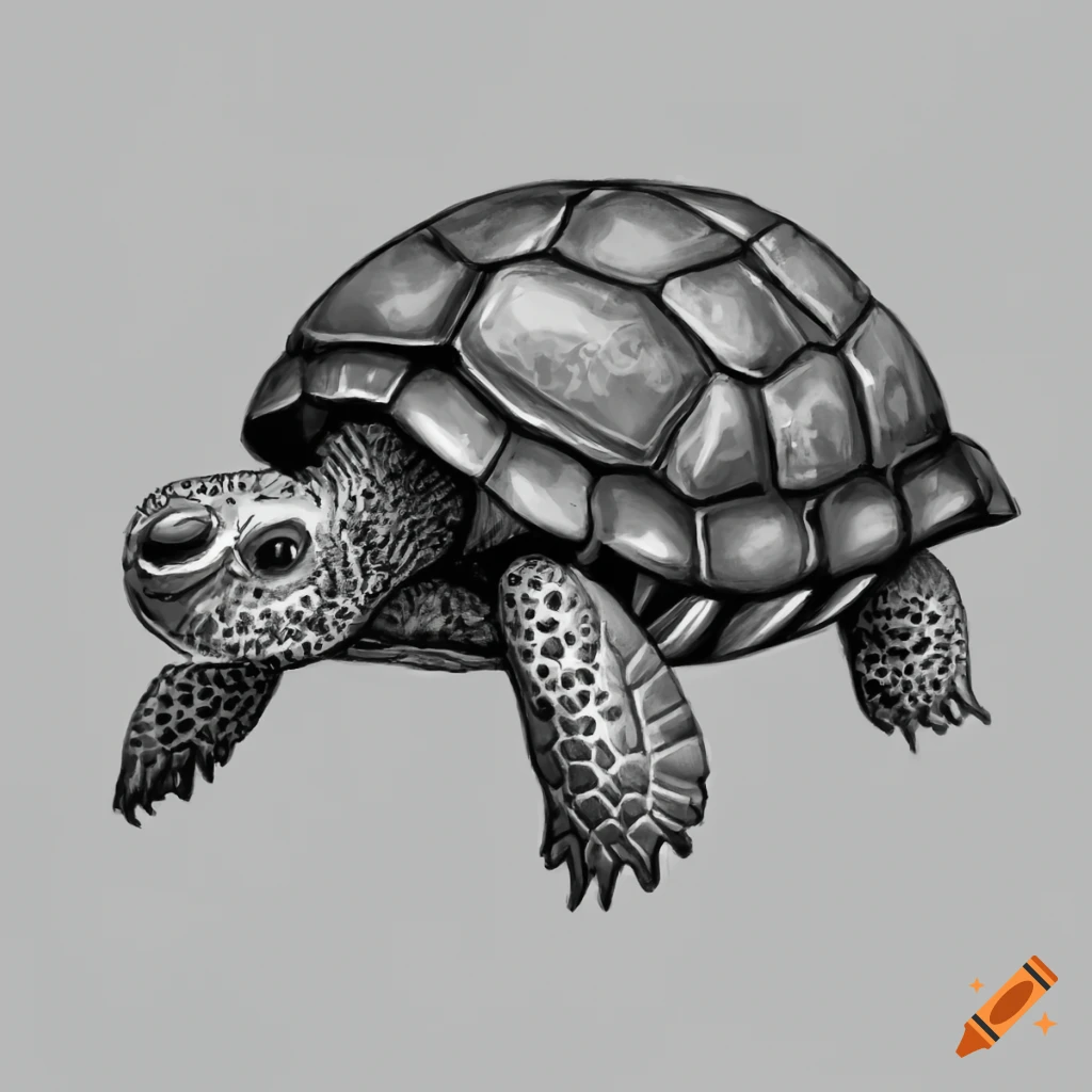 Person Drawing A Sea Turtle With Black Pencil Background, Picture Of Sea  Turtles To Draw, Turtle, Sea Background Image And Wallpaper for Free  Download