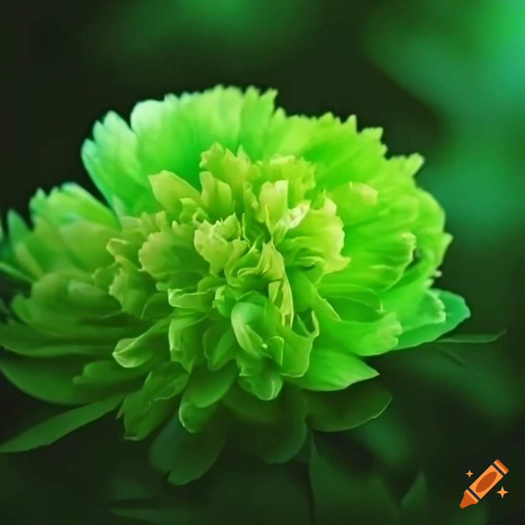 HD image of beautiful green peonies