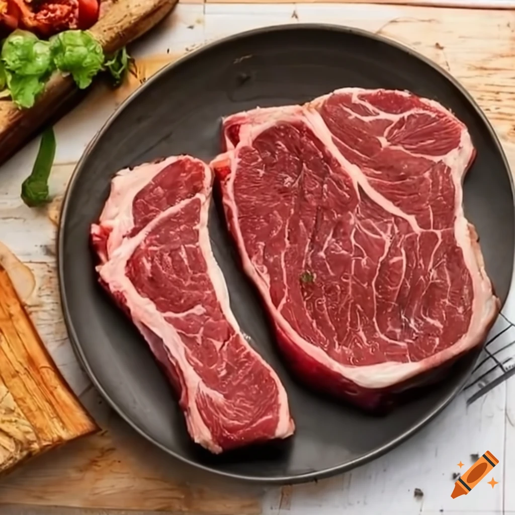 GAZA-shaped meat steak